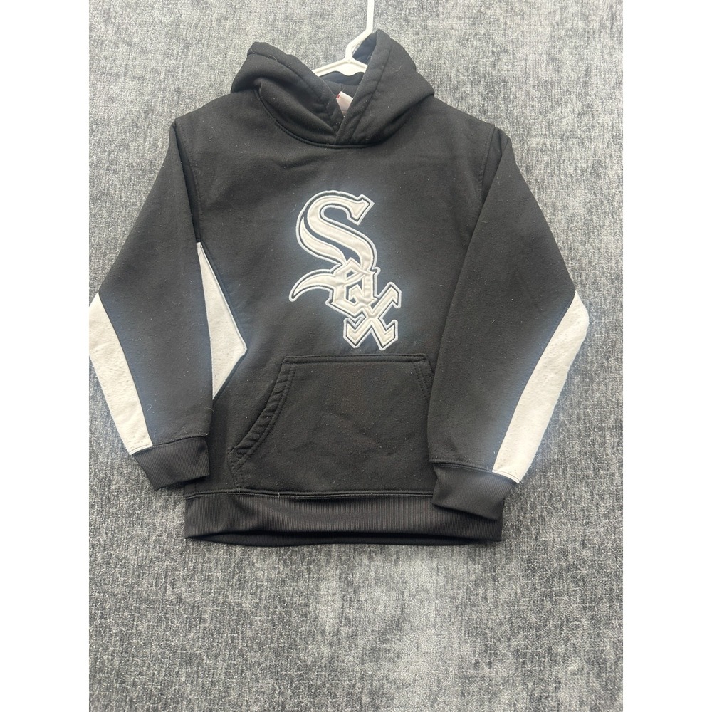 Genuine Team Athletics MLB Chicago White‎ Sox Baseball Hoodie Boys Small Black